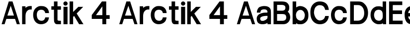 Arctik 4 Arctik 4 font