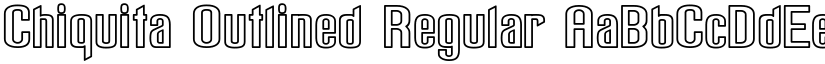 Chiquita Outlined Regular font
