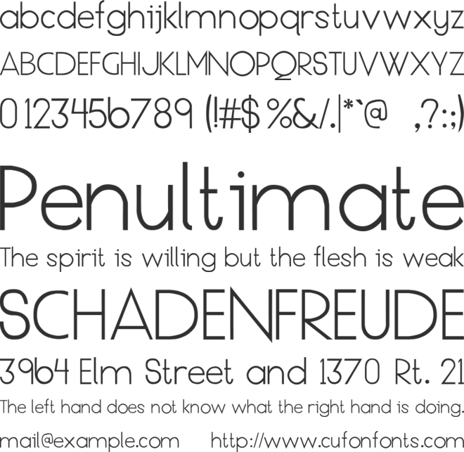Anthro font preview