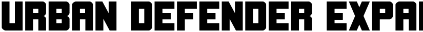 Urban Defender Expanded Expanded font