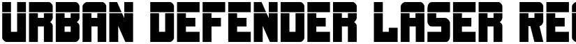Urban Defender Laser Regular font