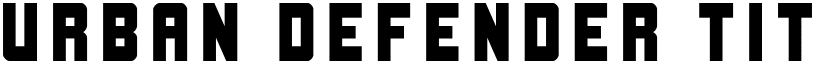 Urban Defender Title Regular font