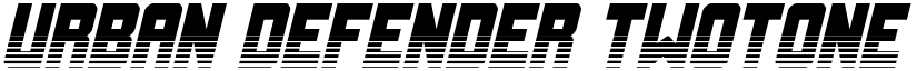 Urban Defender TwoTone Italic Italic font