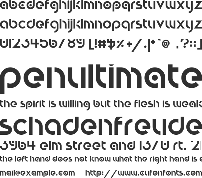 Circular Abstracts font preview