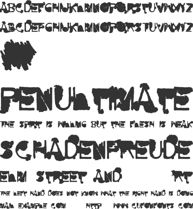 NoFutur font preview