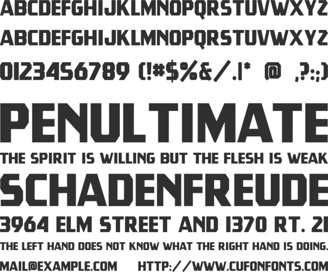 Tradesmith font preview