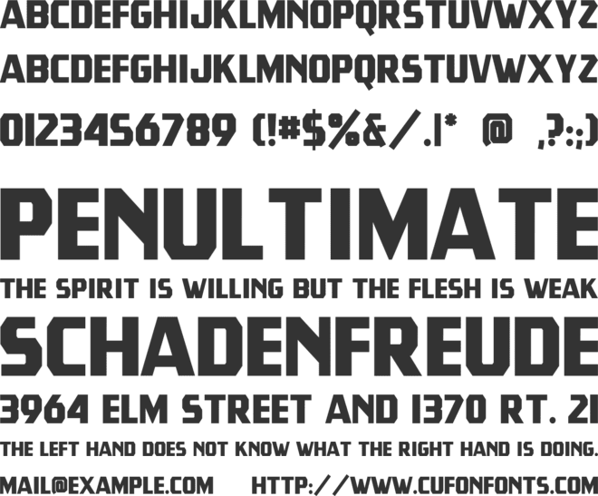 Tradesmith font preview