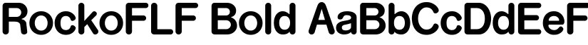RockoFLF Bold font