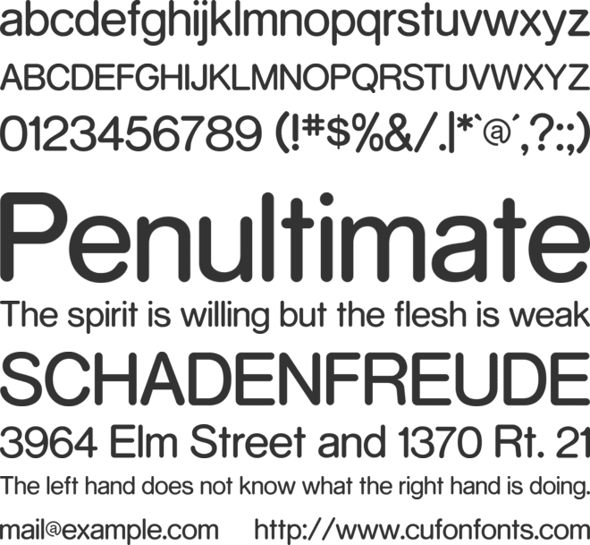 RockoFLF font preview