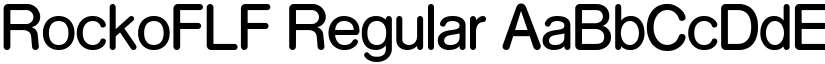 RockoFLF Regular font