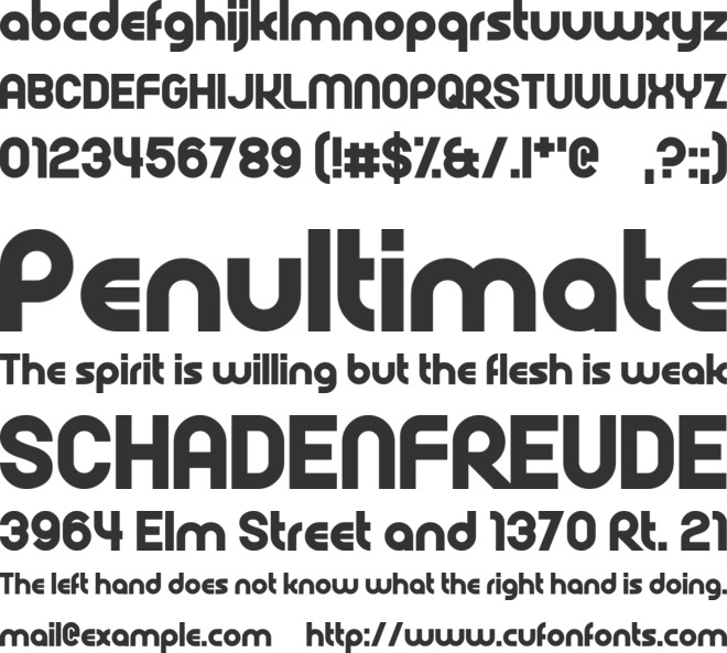 Rollcage font preview