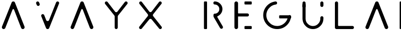 Avayx Regular Regular font
