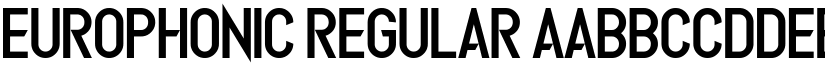 Europhonic Regular font