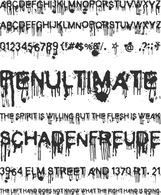 Cold Night for Alligators font preview