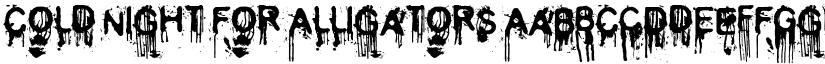 Cold Night for Alligators font