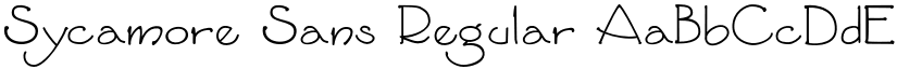 Sycamore Sans Regular font