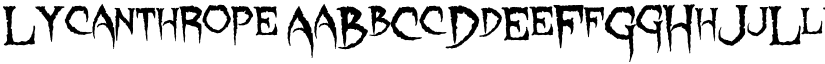 Lycanthrope font