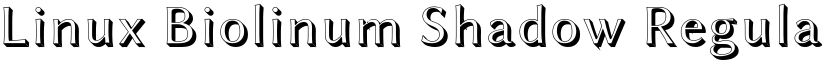 Linux Biolinum Shadow Regular font