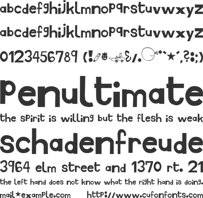 Hussar Niebieski font preview