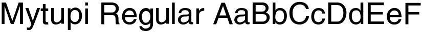 Mytupi Regular font