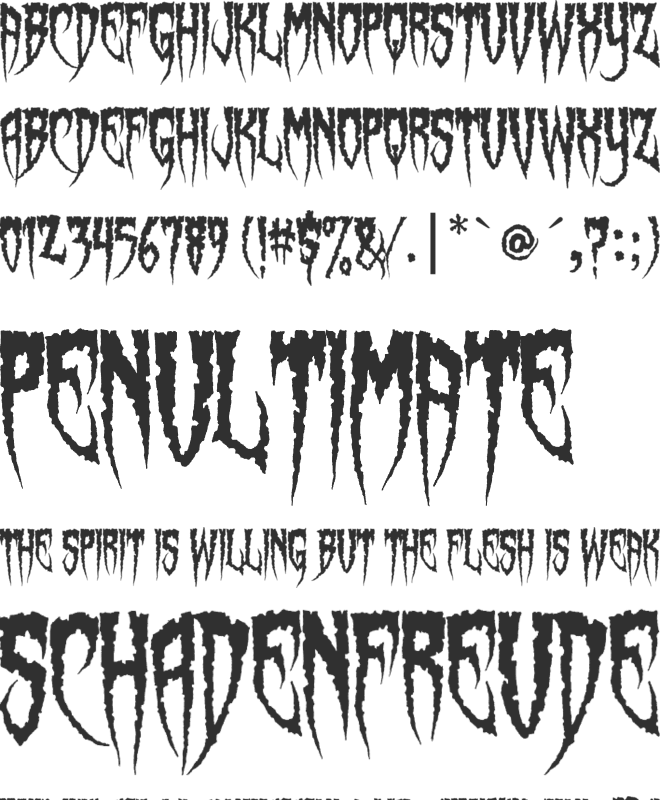 Spiderfingers font preview