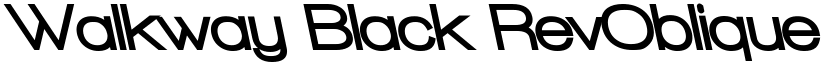 Walkway Black RevOblique Regular font