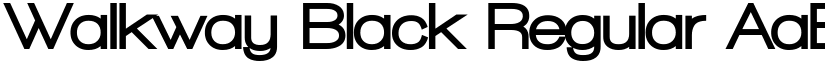 Walkway Black Regular font