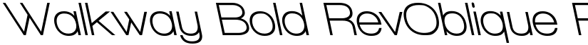 Walkway Bold RevOblique Regular font