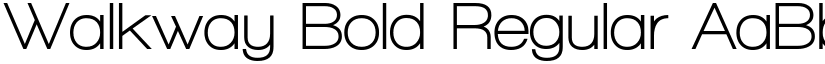 Walkway Bold Regular font