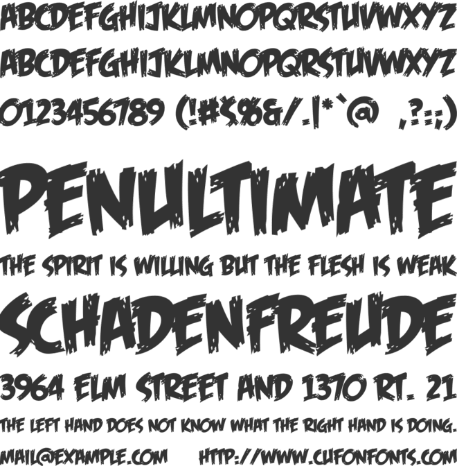 Feast of Flesh BB font preview