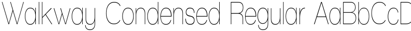 Walkway Condensed Regular font