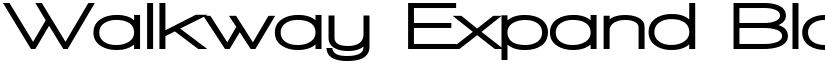 Walkway Expand Black Regular font
