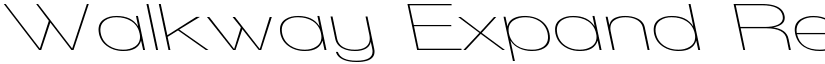 Walkway Expand RevOblique Regular font