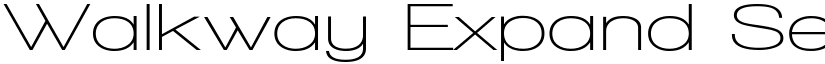 Walkway Expand SemiBold Regular font