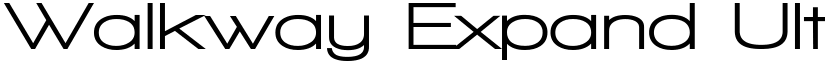 Walkway Expand UltraBold Regular font