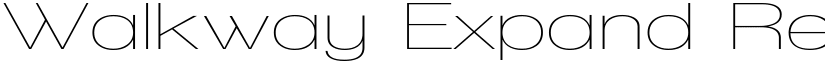 Walkway Expand Regular font