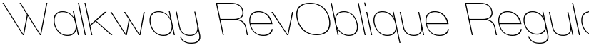 Walkway RevOblique Regular font