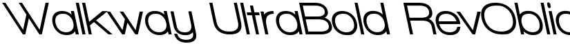 Walkway UltraBold RevOblique Regular font