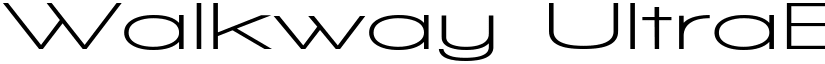 Walkway UltraExpand Bold Regular font