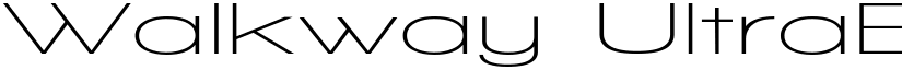 Walkway UltraExpand SemiBold Regular font