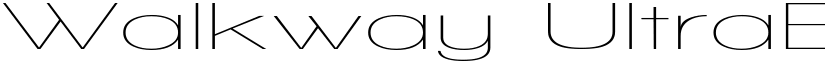 Walkway UltraExpand Regular font