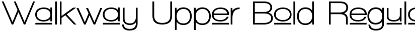 Walkway Upper Bold Regular font