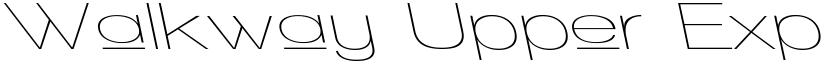 Walkway Upper Expand RevOb Regular font