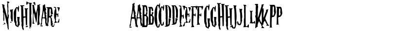 Nightmare 5 font