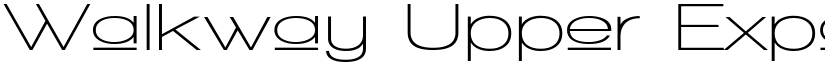 Walkway Upper Expand Semi Regular font