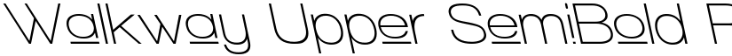 Walkway Upper SemiBold RevObl Regular font