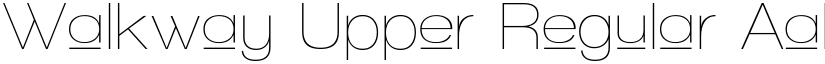 Walkway Upper Regular font