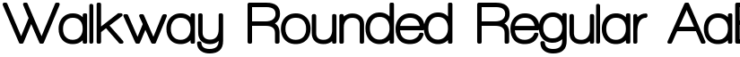 Walkway Rounded Regular font