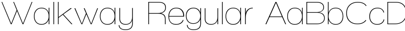 Walkway Regular font