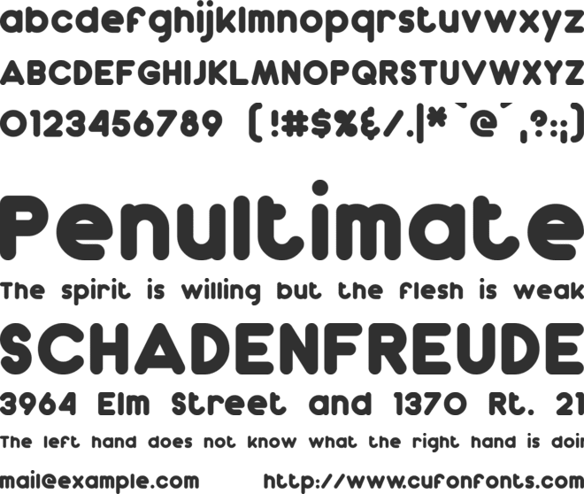 Dunkin font preview